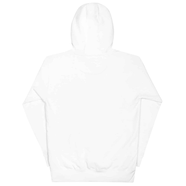 Unisex premium hoodie white back