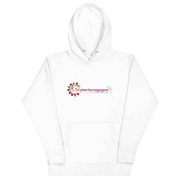 Unisex premium hoodie white front