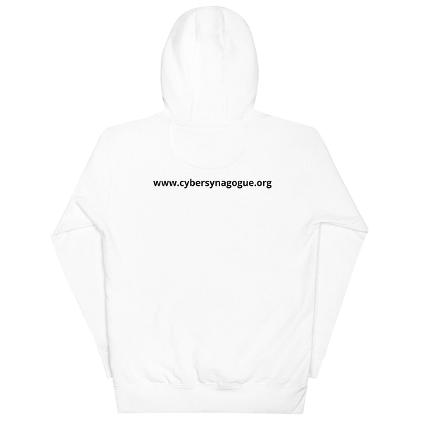 Unisex premium hoodie white back